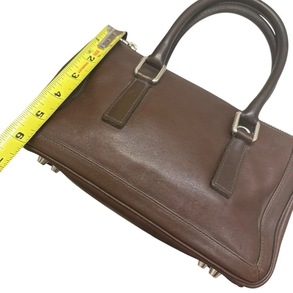 Coach Vintage Brown leather Bonnie’s Legacy 9421 Small Zip Satchel bag RARE